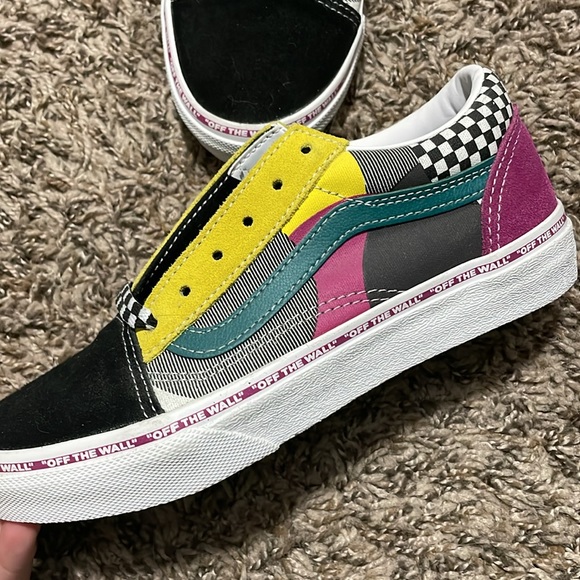 Colorful Patterned Old Skool Vans - Picture 2 of 6